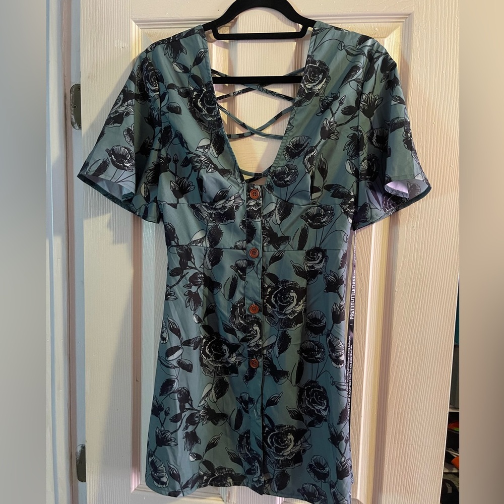 PrettyLittle Thing Sage Green Dress